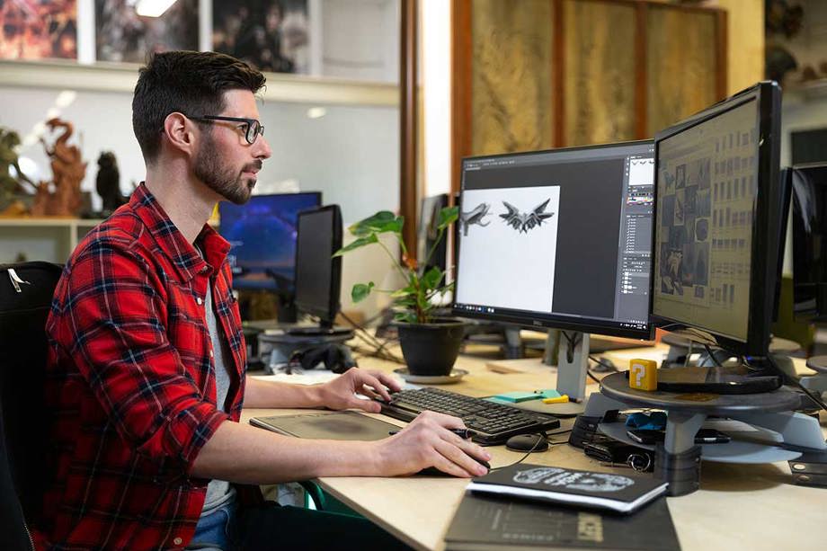 Ivan Vegar at Weta Workshop School, Massey University Ivan Vegar in studio at Weta Workshop